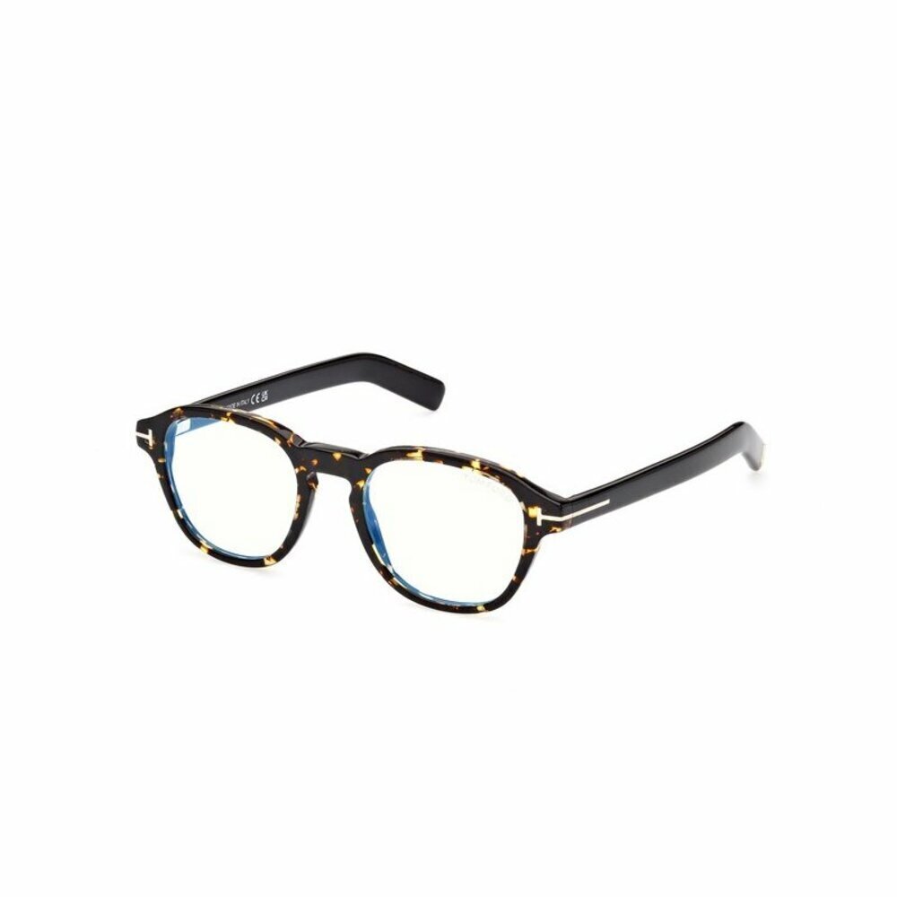 NWT Tom Ford FT5821-B Coloured Havana Round 49mm Eyeglasses